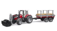 Bruder - Massey Ferguson 7480 Frontlader + Hänger 41cm - 02046