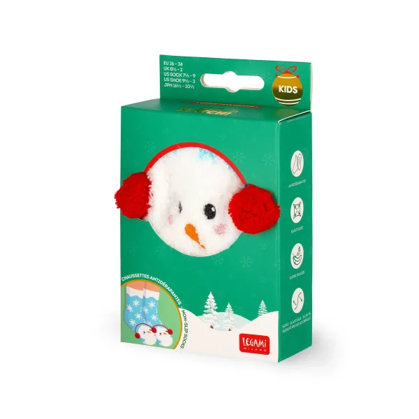 Legami Rutschfeste Socken - Schneemann Erwachsene