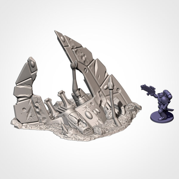 Crashed Aeldari Xenos Ships – Txarli