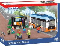 BlueBrixx - Stadtbus mit Haltestelle