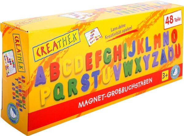 Creathek Magnet Großbuchstaben 48teilig