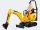 Bruder - bworld JCB Bagger 25cm mit Figur - 62002