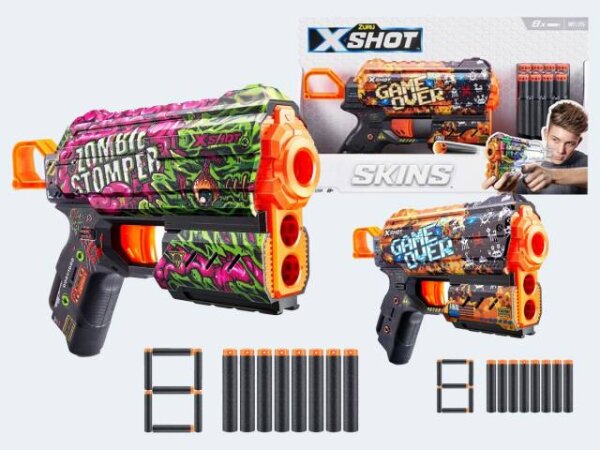 X-Shot Skins Flux mit 8 Darts
