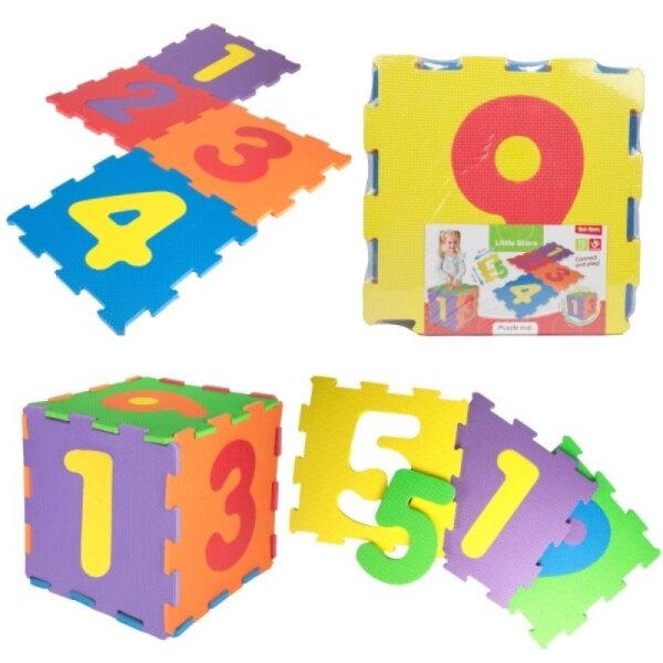 Schaumstoff-Spielmatte mit Zahlen, 10 Stück.