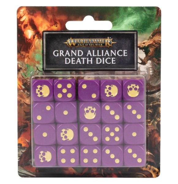 AOS: GRAND ALLIANCE DEATH DICE SET - Discontinued / alte Version
