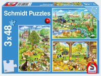 Puzzle - Bauernhof3x48