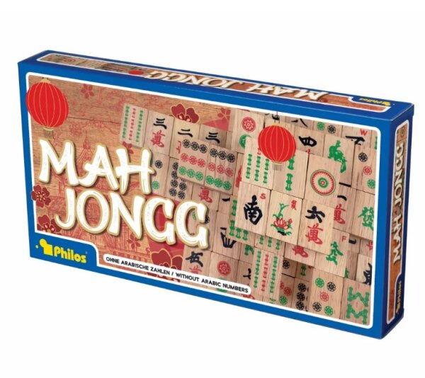 Mah Jongg, aus Holz, ohne arabische Zahlen