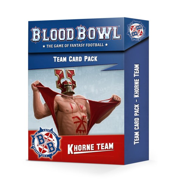 BLOOD BOWL: KHORNE TEAM CARD PACK - Discontinued / alte Version
