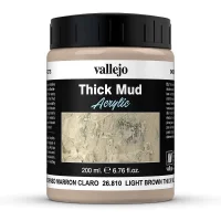 Vallejo Weathering Effects Thick Mud Light Brown 200 ml