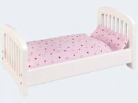 GOKI Puppenbett Holz 54cm weiß ohne Bettzeug
