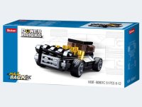 Sluban Bausatz Sportwagen Black Mod Rod Pullback