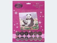 Crystal Art Card Panda 18x18cm - 48523
