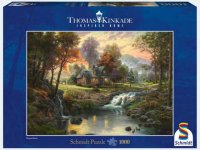 Puzzle - Holzhaus am Bach__1000