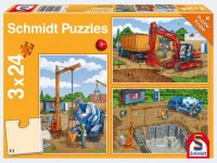 Puzzle - Auf der Baustelle3x24