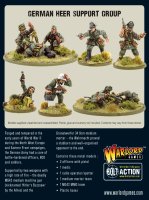 Bolt Action - German Heer Support Group (HQ, Mortar &...
