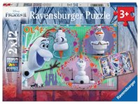 Puzzle - Alle lieben Olaf - 2 x 12 Teile Puzzles