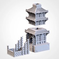 Oriental Tower Würfelturm - Dice Tower -  Txarli Factory | Spielebude