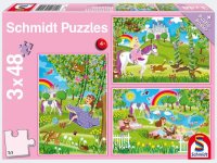 Puzzle - Prinzessin im Schlossgarten3x48