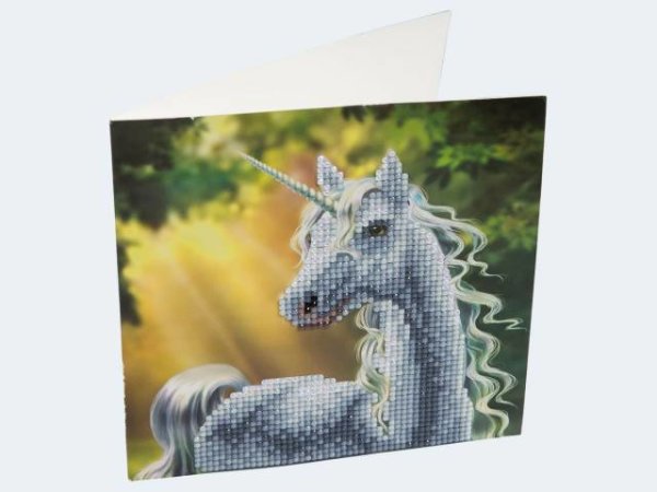 Crystal Art Card Einhorn 18x18cm - 46443