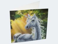 Crystal Art Card Einhorn 18x18cm