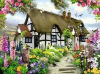 Puzzle: Verträumtes Cottage (500 Teile)