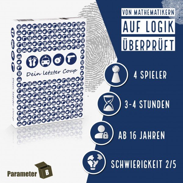 Dein letzter Coup – Krimi-Dinner Spiel für 4 Personen