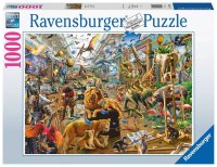Puzzle - Chaos in der Galerie - 1000 Teile Puzzles
