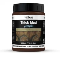 Vallejo Weathering Effects Thick Mud Brown 200 ml