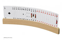 Spielkartenhalter, aus Holz, ohne Spielkarten, 35 cm