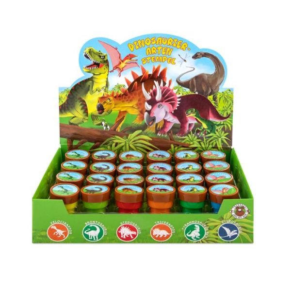 Dinosaurier-Arten Stempel selbstfärbend, 6-fach sortiert