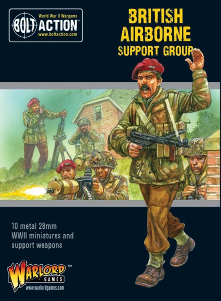 Bolt Action - British Airborne Support Group (HQ, Mortar & MMG)