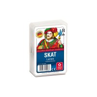Skat, französisches Bild in Leinenprägung