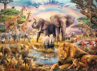 Puzzle - Afrikanische Savanne - 100 Teile XXL Puzzles
