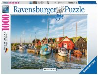 Puzzle - Romantische Hafenwelt von Ahrenshoop  - 1000...