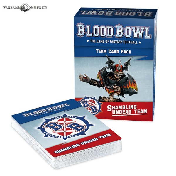 BLOOD BOWL: SHAMBLING UNDEAD TEAM CARDS - Discontinued / alte Version