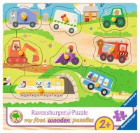 Puzzle - Lieblingsfahrzeuge - 03600 - 10 Teile Holzpuzzles