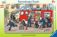 Puzzle - Mein Feuerwehrauto - 15 Teile Rahmenpuzzles