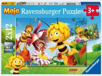 Puzzle - Biene Maja auf der Blumenwiese - 2 x 12 Teile Puzzles