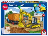 Puzzle - Bagger, 40 Teile, mit Add-on (Bagger)