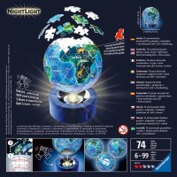Nachtlicht Erde bei Nacht - Ravensburger - 3D Puzzle: 3D Ball beleuchtet