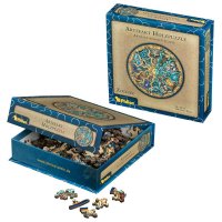Artefakt Holzpuzzle Zodiak, 130 Teile in magnetischer...
