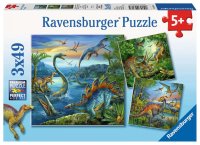 Puzzle - Faszination Dinosaurier - 3 X 49 Teile Puzzles