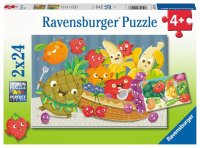 Puzzle - Freche Früchte - 2 x 24 Teile Puzzles