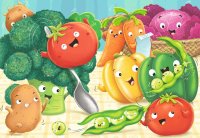 Puzzle - Freche Früchte - 2 x 24 Teile Puzzles