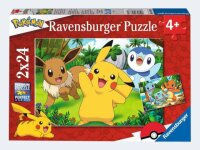 Puzzle - Pikachu und seine Freunde - 2 x 24 Teile Puzzles