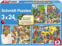 Puzzle - Wo ist die kleine Bohrmaschine? 3x24