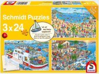 Puzzle - Wo ist das kleine Segelboot3x24