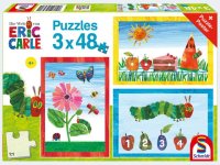 Puzzle - Die Welt der kleinen Raupe Nimmersatt, 3x48 Teile