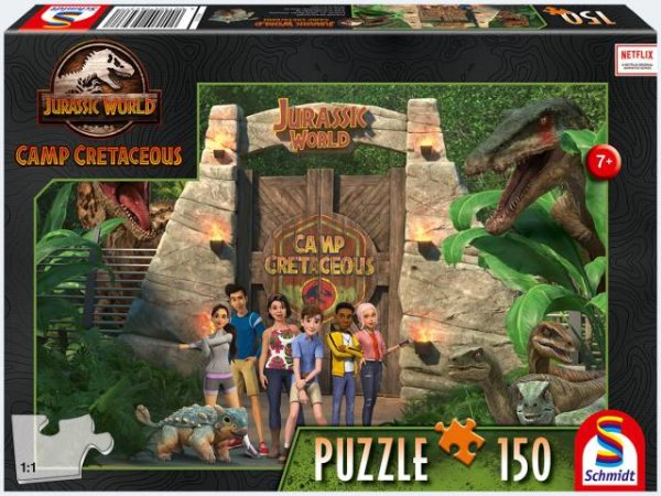 Puzzle - Neue Abenteuer, Camp Kreidezeit, 150 Teile