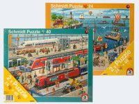 Puzzle - 2erSet RAPU Hafen/Bahnst2